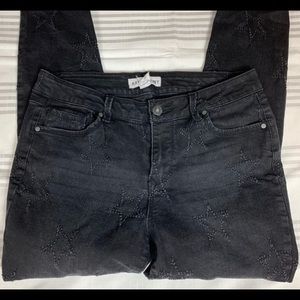 Artisan NY Star Stitched Black Jeans
